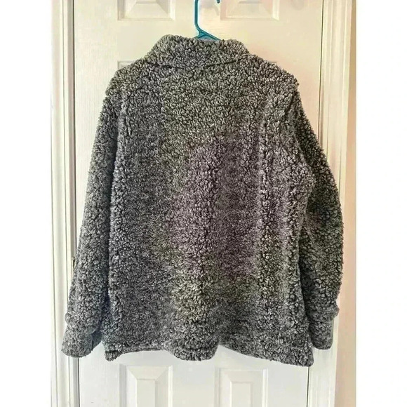 Gray Sherpa Pullover Sweater XL - Picture 3 of 4
